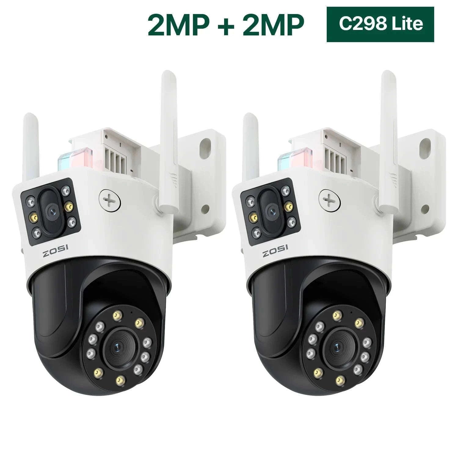 ZOSI C298 Max 4K 8MP Dual-Lens PTZ Security Camera-C298 Max(2 PACK) / Poland
