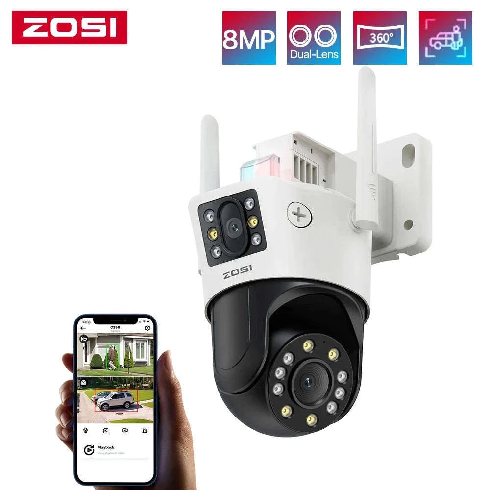 ZOSI C298 Max 4K 8MP Dual-Lens PTZ Security Camera-C298 Max(2 PACK) / Poland