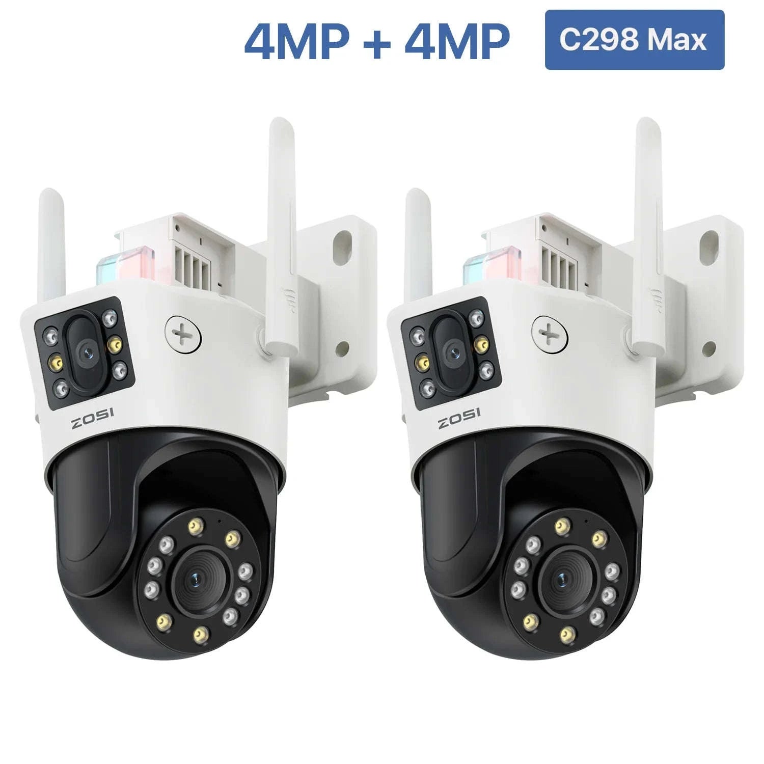 ZOSI C298 Max 4K 8MP Dual-Lens PTZ Security Camera-C298 Max(2 PACK) / Poland