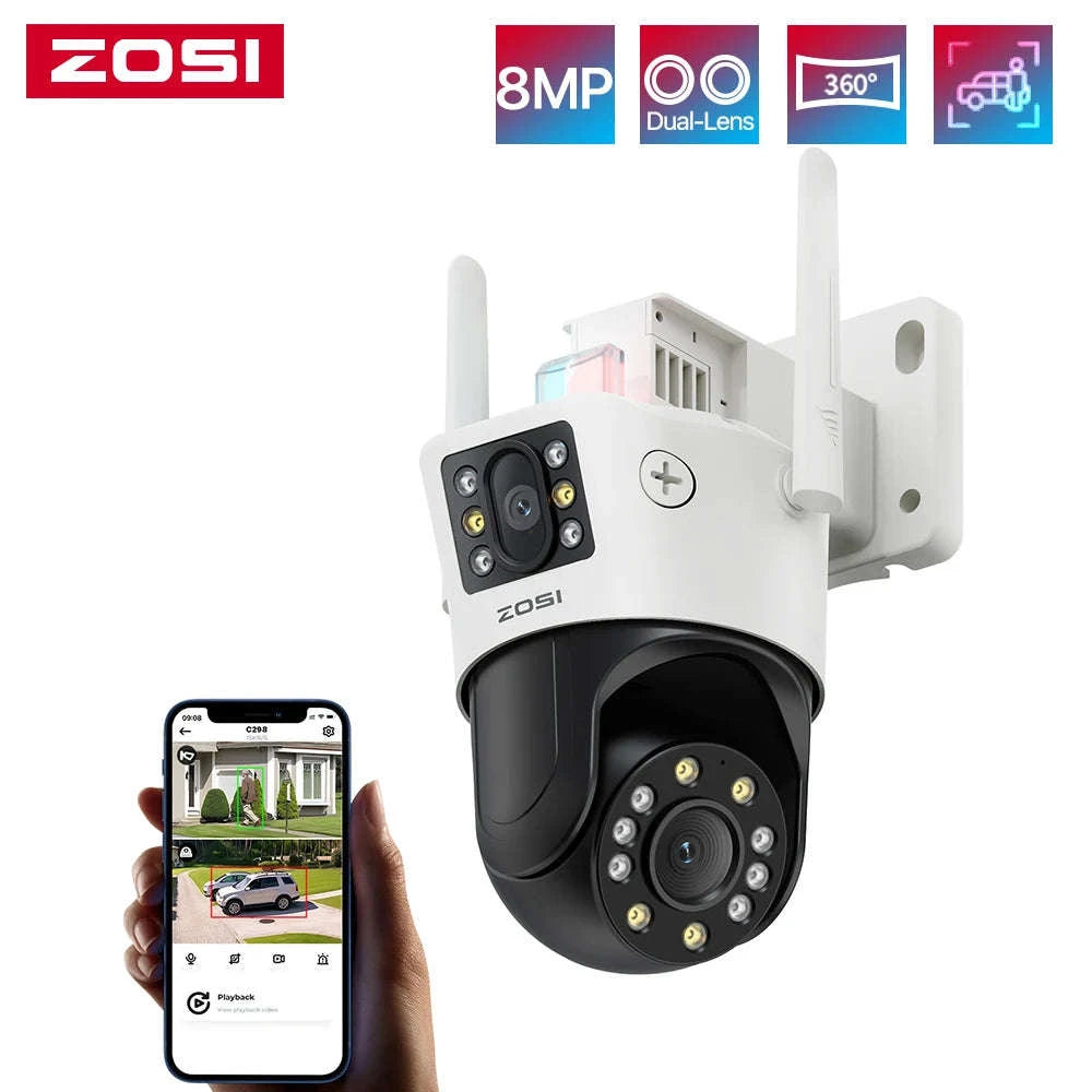 ZOSI C298 Max 4K 8MP Dual-Lens PTZ Security Camera-C298 Max(2 PACK) / Poland