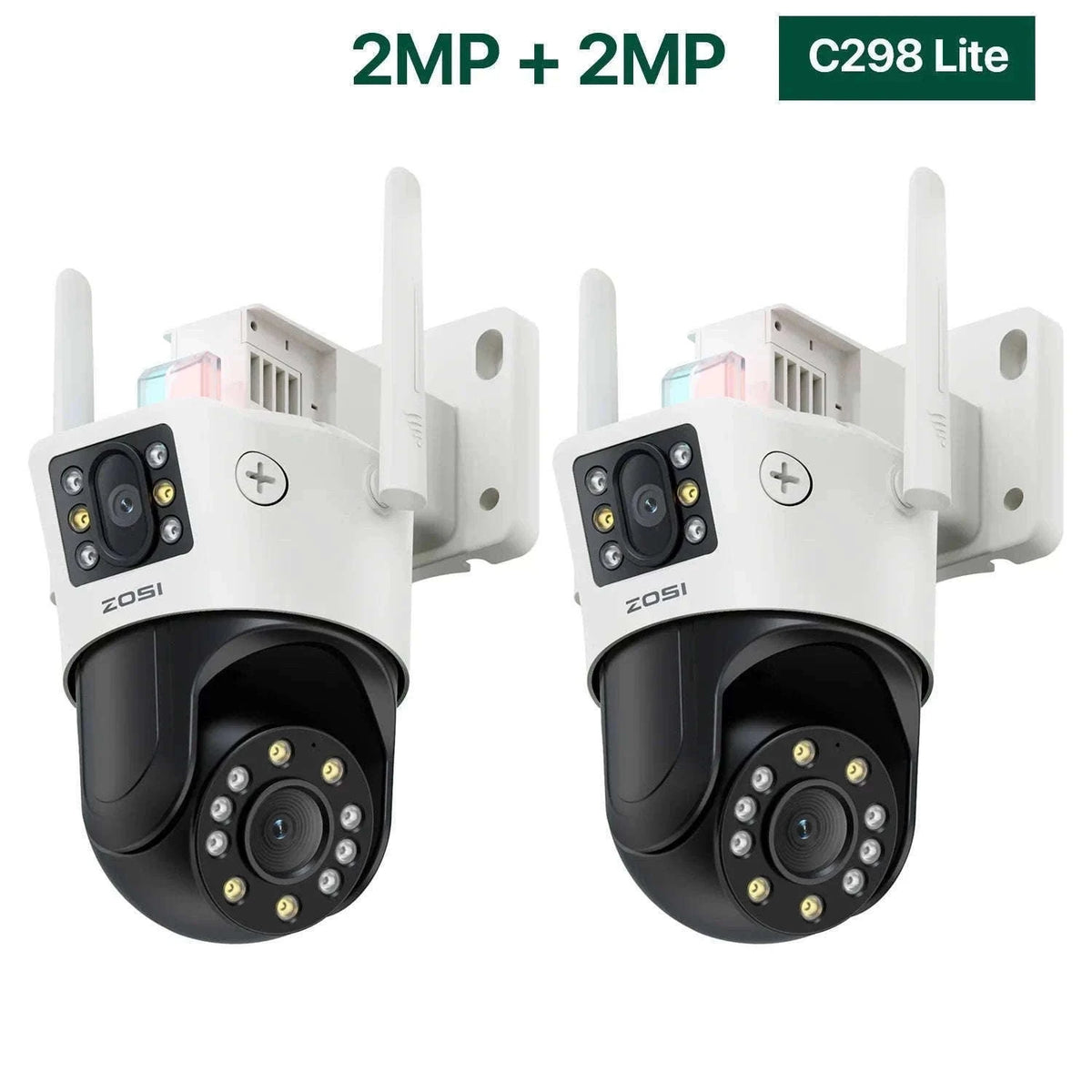ZOSI C298 Max 4K 8MP Dual-Lens PTZ Security Camera-C298 Max(2 PACK) / Poland