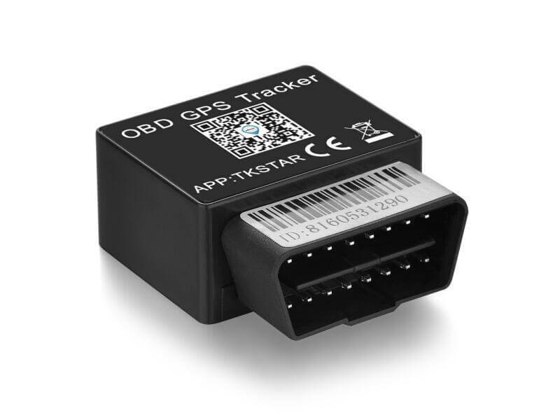 GPS tracker with power connection to universal obd car connector